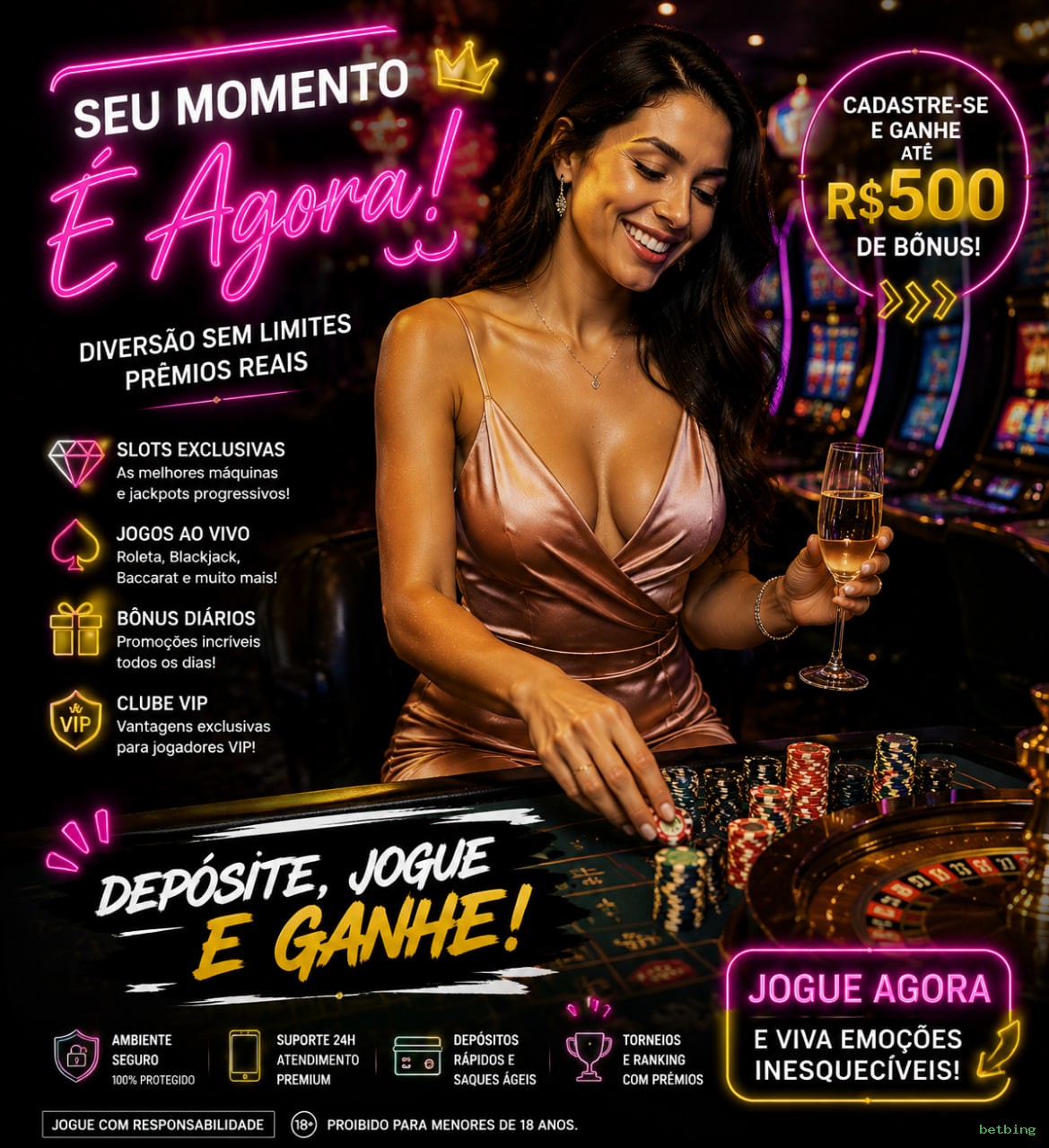 Cassino 24/7 disponível